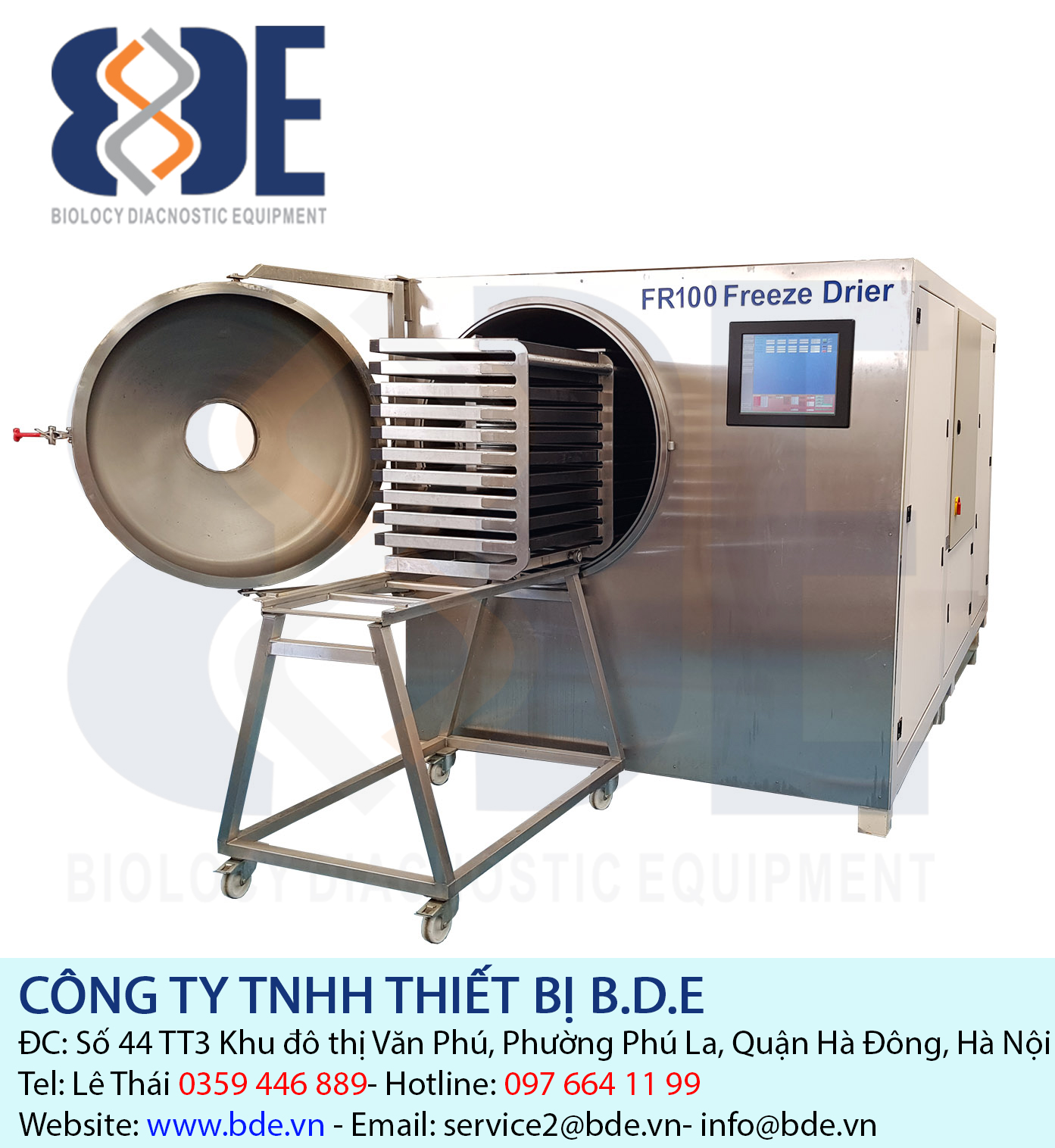 Hệ thống đông khô sản xuất 100 Kg FR-100